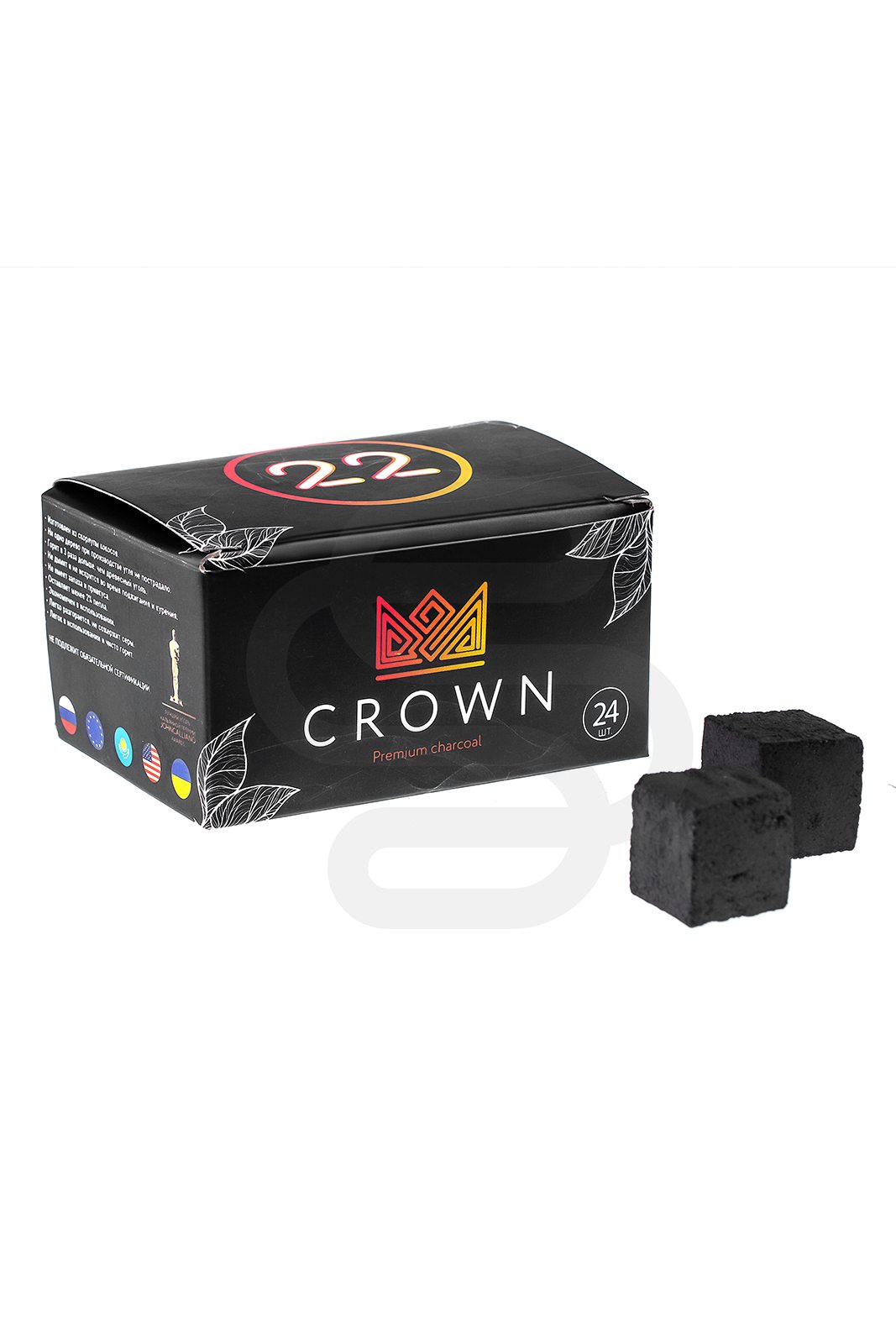 Уголь для кальяна Crown (24 шт)